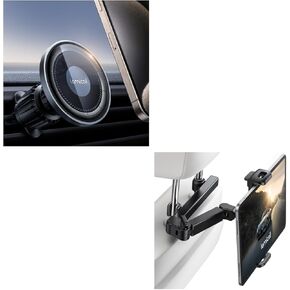 Lamicall Fits MagSafe Car Mount and Car Headrest Tablet Holder