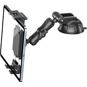 Pldhpro tablet حامل لوحة معلومات للسيارات و Gindshield ، Universal iPad Car Mount Cup Cup لـ 5.1 '' - 15.6 '' الهواتف والأجهزة اللوحية المتوافقة مع iPhone 16/15/14 ، iPad ، Galaxy Tab ، Android Tablets