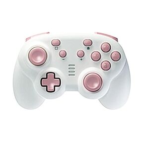 turbX Mini Mate Pro Controller – Bluetooth Gaming Controller for PC, Steam Deck, Linux, Nintendo Switch, Android & iOS | Portable Wireless Gamepad with Bonus Retro Arcade Keychain Console (Cute Pink)