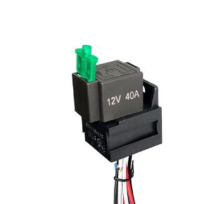 MGI SpeedWare Fused Relay 40A 12vDC 4-Pin SPST with Harness Socket and 30A LED Fuse (2-Pack)
