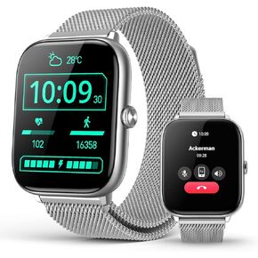 EarlySincere 2025 Smart Watches for Women with 2.06" AMOLED Always-On Display, IP68 Waterproof Fitness Tracker, 118 Sports Modes, Heart Rate/SpO2/Sleep Monitor, Compatible with Android iPhone