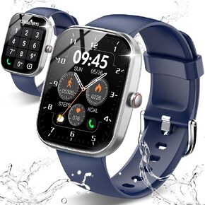 Smart Watch, 1.91" HD Screen Smartwatch for Men Women(Answer/Make Call), Fitness Watch with Heart Rate/Sleep Monitor/Steps Monitor, 110+ Sports Modes, IP68 Waterproof Activity Trackers, Black