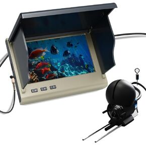 Underwater Fishing Camera with Night Vision & 4.3" HD Screen | 100ft Waterproof Cable & 5000mAh Battery for Ice, Lake, Boat, Kayak Fishing