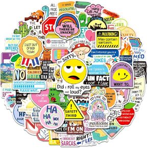 200 Sarcastic Stickers for Adults Funny Stickers Pack for Laptop Snarky Meme Stickers for Teens Water Bottle Hard Hat Phone Case Dark Humor Quote Vinyl Decals
