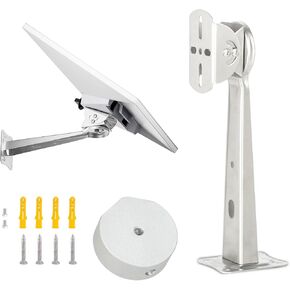 قوس Mini Wall Mount Mini ، قوس تصاعد الجدار القابل للتعديل لـ Starlink Mini ، مصنوع من الفولاذ المقاوم للصدأ المقاوم للماء