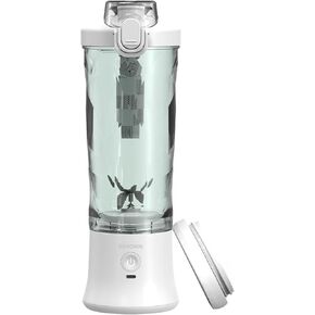 Portable Blender Cordless, 20oz Vessel, Personal Size Blender, USB-C Rechargeable, White