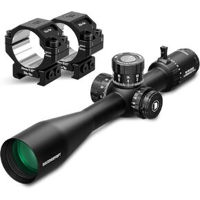 ED GEN-II 5-25x56mm PRS Rifle Scope with 7075 Scope Rings(34MM-0.97INCH)