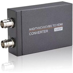 AHD/TVI/CVI/CVBS to HDMI Converter BNC to HDMI Video Adapter for Monitor HDTV DVRs