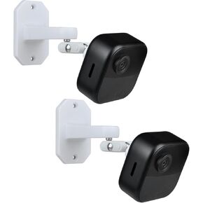 2 Pack Adhesive Wall Mount Bracket for Blink Outdoor 4 (4th Gen)/(3rd Gen)/Blink Mini/Mini 2, No-Drill Strong VHB Stick On or Screws (2-Way Install) for Blink Indoor Outdoor Camera (White)