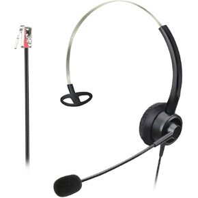 RJ9 Phone Headset with Microphone Noise Cancelling, Telephone Headset Compatible with Cisco IP-7821 7841 7942G 7931G 7940 7941G 7945G 7960 7961G 7962G 7965G 7975G 8811 8841 8861 8845