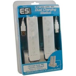 محطة شحن مزدوجة من قبل ES Interactive للاستخدام مع Wii