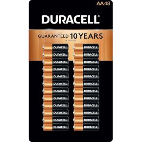 Duracell Coppertop Alkaline Batteries AA - 48 pk