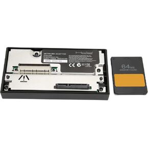 PS2 SATA Interface Network Adapter for SonyPS2 Playstation2, HDD Hard Disk Adapter with 64MB FMCB V1.966 Memory Card McBoot, Plug and Play NO IDE 2.5 3.5 [video game]
