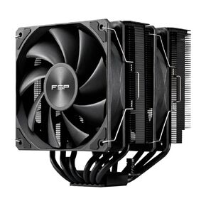 FSP MP7 CPU Air Cooler, Dual Tower with 6 Heat Pipes, LGA 1851/1700/1200, AM4/AM5, 120mm Quiet PWM Fan(MP7-B)