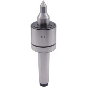 MT1 محمل دوار عالي التحمل مركز Tailstock المباشر، مركز تحول مدبب للأعمال الخشبية، Morse Taper، مراكز MT1 الحية بنقطة 60 درجة ودقة 0.000197 بوصة
