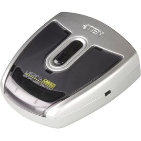 ATEN US221A 2-Port USB 2.0 Peripheral Switch, Includes 1x USB Type-A to USB Type-B Cable (1.8m)