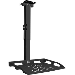 2-Be-Best Projector Ceiling Mount with Tray, 13IN-21.6IN / 33CM-55CM Height Adjustable Projector Shelf Universal Tray Mount for Ceiling Upgraded White