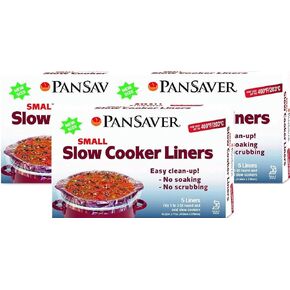Pan Saver PanSaver Small Slow Cooker Liner for Kitchen Use, Fits 1 3 Quarts 15 Count