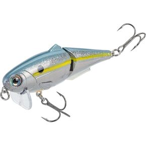 Strike King (HCWS2-591) Wake Shad Fishing Lure, Single Jointed Swimming Topwater Wakebait, 1-Ounce, Size 2 Treble Hooks, Sexy Shad 2.0