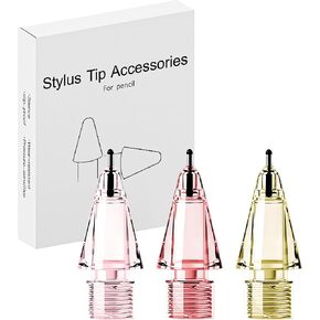 LOVE MEI Replacement Pencil Tips for Apple Pencil Pro,IPencil Tips fit for Apple 2nd 1st Gen USB-C,and Logitech Crayon Digital Pencil,Needle Pencil Tips with Case,IPad Pro Pencil Tips Sets Pink