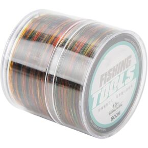 VBESTLIFE Fishing Line, 0.6mm Dia 500m Powerful Wear Colorful Fishing Line for Sea Fishing