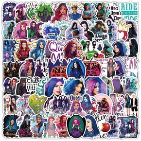 103PCS Descendants Stickers, Descendants Party Supplies Vinyl Waterproof Stickers for Laptop Bumper Skateboard Water Bottles Computer Phone Stickers for Adult Teens Birthday Party Decorations Favors