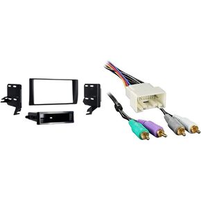 Metra 99-8231 Single or Double DIN Installation Dash Kit for 2002-2006 Toyota Camry w/Metra 70-8113 Amplifier Integration Harness for Select 2000-2004 Toyota Vehicles