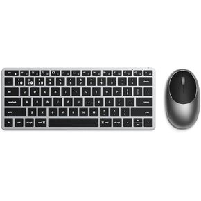 Satechi Slim X1 Bluetooth Backlit Keyboard & M1 Bluetooth Wireless Mouse - Rechargeable Type-C Port - Compatible with 2022 MacBook Pro/Air M2, 2021 MacBook Pro M1 Pro & Max, 2021 iMac, M1 Mac Mini