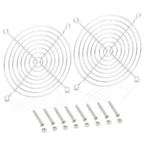 2 حزمة Wathai Stainless Steel 120mm مشواوي مروحة مع المسمار لحالة كمبيوتر CPU Case 120mm المعجبين 1225 1238 حماية مروحة الكمبيوتر الشخصي