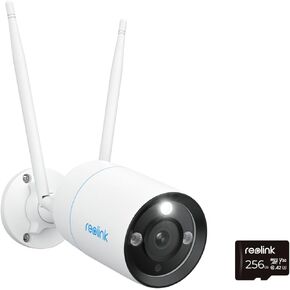 REOLINK Camera with 256GB microSD Card Bundle, WiFi 6 Dual Band WiFi, SD Card for Local Storage, No Subscription Fee
