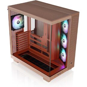 Thermaltake View 380 XL TG ARGB; 4x120mm ARGB Lite Fans Included; 360mm Radiator Support; 420mm GPU Clearance; Hidden Connector Support; Dual Chamber; Black; CA-11E-00M1WN-00
