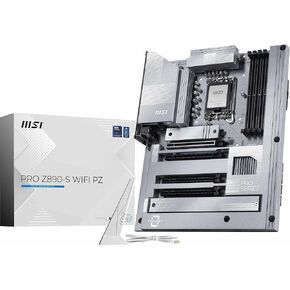MSI PRO Z890-S WiFi PZ Motherboard, Back-Connect ATX - Supports Intel Core Ultra Processors (Series 2), LGA 1851 - DDR5 Memory Boost (8600+ MT/s OC), PCIe 5.0 x16, M.2 Gen5, Wi-Fi 7, 2.5G LAN