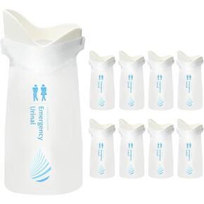 Emergency Disposable Urinal Bags, 8Pcs Portable Pee Bags Bag and Vomit Bags, 700ML Unisex Urinal Toilet Bag.