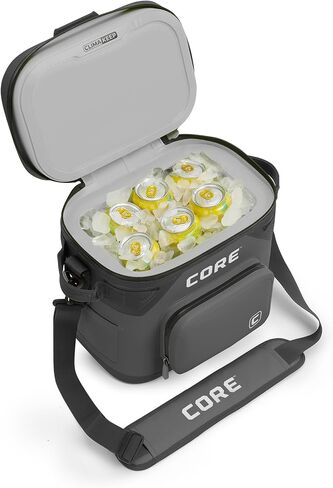 CORE Magnetic Leak Proof Soft Cooler with Waterproof Zipper | Insulated Bag Portable Ice Chest Box | Best Soft Cooler for Food & Beverages for Tailgating, Car Camping, Travel, and Family Beach Picnics in Kuwait