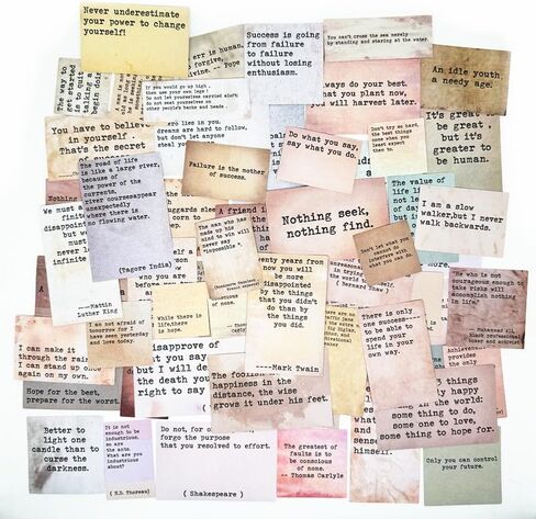 60pcs Non-repetitive Positive Sayings, Bible Verse Stickers, Inspirational Christian Vintage Journaling Stickers Typewriter Font Quotes for Scrapbooking,Junk Journal, Planner, Collage, Laptop in Saudi Arabia