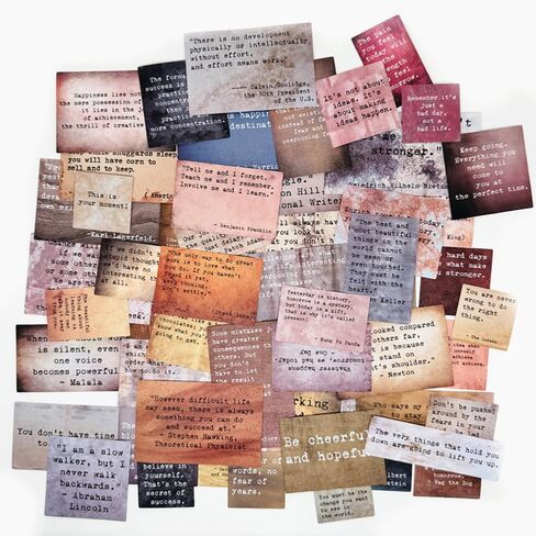 60pcs Non-repetitive Positive Sayings, Bible Verse Stickers, Inspirational Christian Vintage Journaling Stickers Typewriter Font Quotes for Scrapbooking,Junk Journal, Planner, Collage, Laptop in Saudi Arabia