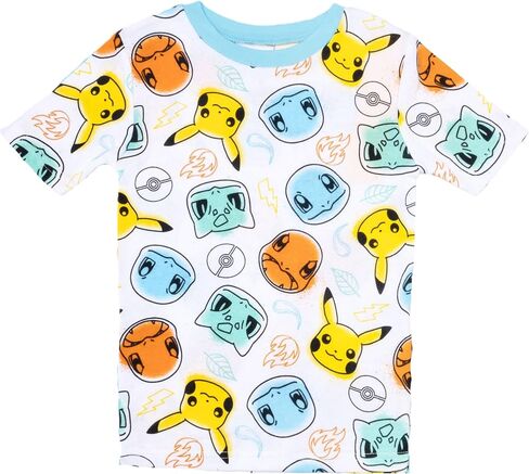 Pokemon Boys' Pikachu 4-Piece Cotton Pajama Set in Saudi Arabia