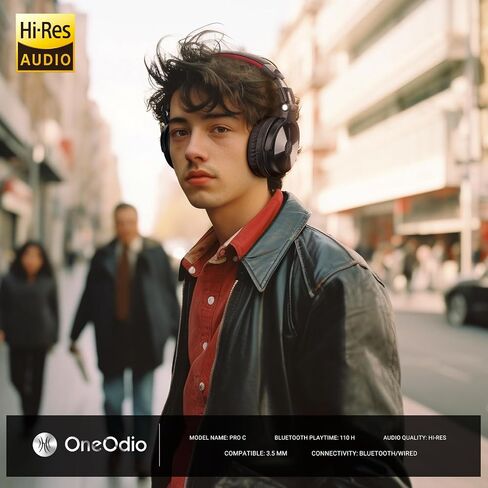 OneOdio Pro C Wired & Wireless Over-Ear Headphones, 110H, 50mm Drivers in Kuwait