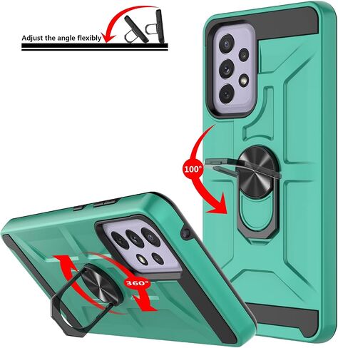 Gamemi for Galaxy A52 4G/5G CASE ، حالة Galaxy A52S مع واقي شاشة زجاجي 3x ، والنيت in Kuwait