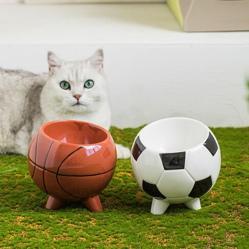 Cat Bowls Cat Food Bowl Elevated Cat Bowls Anti Vomiting & Protect Pet's Spine, Cute Fruit Cat Water Bowl Cat Dish for Food Water Heavy Cat Bowls for Indoor Cats Flat Faced Cats and Kitten(Banana) in Saudi Arabia