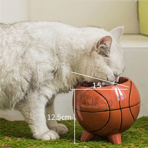 Cat Bowls Cat Food Bowl Elevated Cat Bowls Anti Vomiting & Protect Pet's Spine, Cute Fruit Cat Water Bowl Cat Dish for Food Water Heavy Cat Bowls for Indoor Cats Flat Faced Cats and Kitten(Banana) in Saudi Arabia