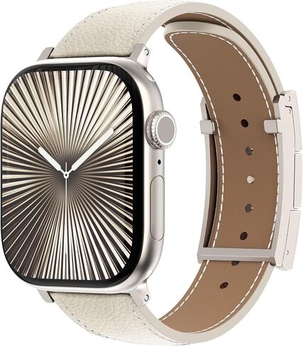 XINGYAS Leather Magnetic Watch Band Compatible with Apple Watch Ultra Band 49mm 46mm 45mm 44mm 42mm 41mm 40mm 38mm, Replacement Strap for Women Men iWatch Ultra 2/Ultra/SE/Series 10/9/8/7/6/5/4/3/2/1 in Kuwait