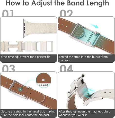 XINGYAS Leather Magnetic Watch Band Compatible with Apple Watch Ultra Band 49mm 46mm 45mm 44mm 42mm 41mm 40mm 38mm, Replacement Strap for Women Men iWatch Ultra 2/Ultra/SE/Series 10/9/8/7/6/5/4/3/2/1 in Saudi Arabia