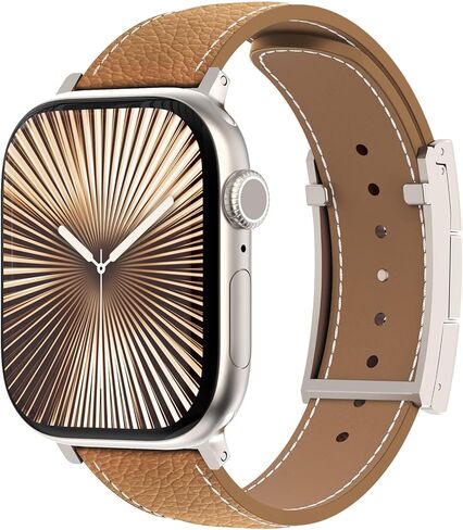 XINGYAS Leather Magnetic Watch Band Compatible with Apple Watch Ultra Band 49mm 46mm 45mm 44mm 42mm 41mm 40mm 38mm, Replacement Strap for Women Men iWatch Ultra 2/Ultra/SE/Series 10/9/8/7/6/5/4/3/2/1 in Saudi Arabia