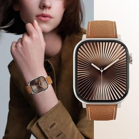 XINGYAS Leather Magnetic Watch Band Compatible with Apple Watch Ultra Band 49mm 46mm 45mm 44mm 42mm 41mm 40mm 38mm, Replacement Strap for Women Men iWatch Ultra 2/Ultra/SE/Series 10/9/8/7/6/5/4/3/2/1 in Saudi Arabia