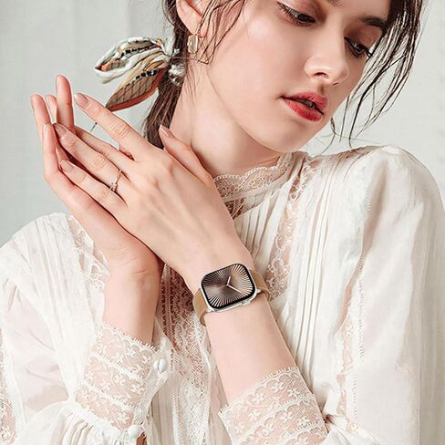 XINGYAS Leather Magnetic Watch Band Compatible with Apple Watch Ultra Band 49mm 46mm 45mm 44mm 42mm 41mm 40mm 38mm, Replacement Strap for Women Men iWatch Ultra 2/Ultra/SE/Series 10/9/8/7/6/5/4/3/2/1 in Saudi Arabia