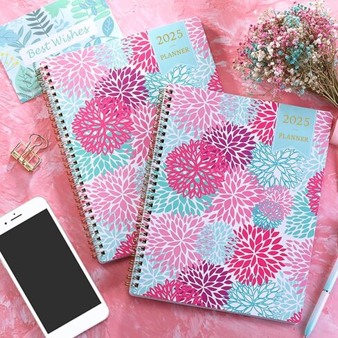MaaIbok Planner 2025-2026 - 2025-2026 Academic Planner, JUL 2025 - JUN 2026 Planner, 8" x 10" Weekly Monthly Planner with Monthly Tabs, to-do Lists, Twin-Wire Binding, Thick Paper, Perfect for learning in Saudi Arabia