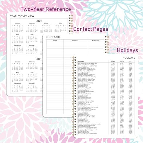 MaaIbok Planner 2025-2026 - 2025-2026 Academic Planner, JUL 2025 - JUN 2026 Planner, 8" x 10" Weekly Monthly Planner with Monthly Tabs, to-do Lists, Twin-Wire Binding, Thick Paper, Perfect for learning in Saudi Arabia