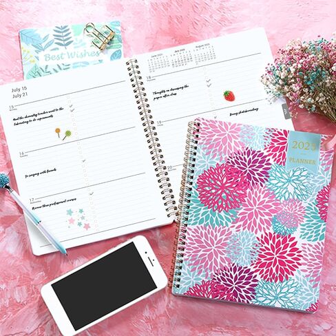 MaaIbok Planner 2025-2026 - 2025-2026 Academic Planner, JUL 2025 - JUN 2026 Planner, 8" x 10" Weekly Monthly Planner with Monthly Tabs, to-do Lists, Twin-Wire Binding, Thick Paper, Perfect for learning in Saudi Arabia
