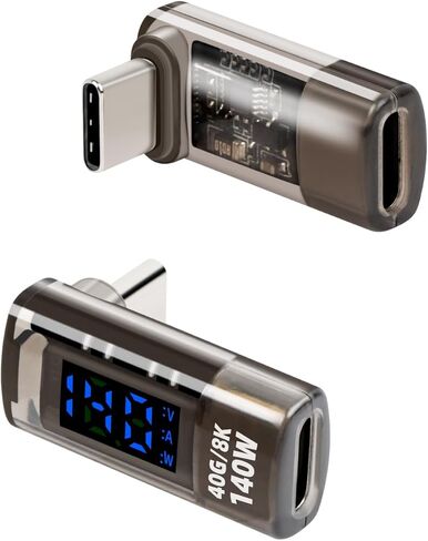 USB A Female to USB C Female Adapter,Type C to USB A Adapter Double Side,36W Fast Charging，10Gbps Data Transmission，with LED Display，Suitable for Laptops, Desktop Computers(2 Pack) in Saudi Arabia